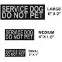 Doggie Stylz Set of 2 Reflective Service Dog DO NOT PET Removable Patches with Hook Backing for Working Dog Harnesses & Vests. Durable and Interchangeable - Comes in 3 Sizes Small, Medium and Large