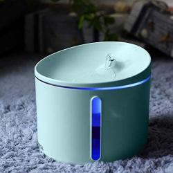DOGNESS 1L Pet Water Fountain,Healthy and Hygienic Drinking Fountain Super Quiet Flower Automatic Electric Water Bowl for Dogs, Cats, Birds
