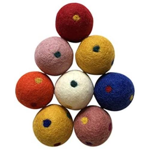 Three Drops of Life Wool Ball Cat Toys, Eco Friendly Safe for Cats Ferrets and Small Animals, Safe Pet Balls for Indoor and Outdoor Use