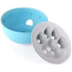 PAW5 Rock N Bowl Puzzle Feeder Dog Bowl - Fun Interactive Enrichment Dog Dish - Slow Feeder for Dogs - Stops Bloating - BPA and Phthalate-Free Plastic Made in The USA