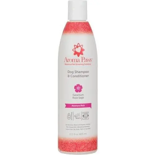 Aroma Paws Luxury Dog Shampoo and Conditioner, Moisture Rich Formula, Geranium Rose Sage