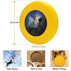 Pet Frisbee Flying Disc Dog Toy - Multifunction Worlds Without End Greg Olsen
