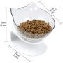 ljfjf Cat Bowls,Non Slip Cat Bowl with Stand Cat Feeding Bowls Plastic Raised Cat Bowls for Kittens Cat Water Bowls Suitable Cats. (Color : -)