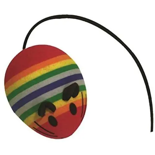 Croci Mouse Ball Mix Cat Toy, 3 x 4.5 cm