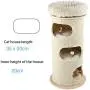 Cat Tower Condo, Cat Tree Furniture Kitten Play House Flannel-Covered Cat Tree Barrel Sturdy and Stable Cat Tree Play Tower Cat Tower Condo, Cat Tree Furniture Kitten Play House Flannel-Covered Cat Tree Barrel Sturdy and Stable Cat Tree Play Tower