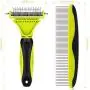 Weiba Dog Grooming Comb Kit,Flea Combs,Pet Supplies Dematting Stainless Steel Double Sided Blade Fur Cleaner Cat Gilling Brush Undercoat Rake Comb Weiba Dog Grooming Comb Kit,Flea Combs,Pet Supplies Dematting Stainless Steel Double Sided Blade Fur Cleaner Cat Gilling Brush Undercoat Rake Comb