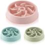 Pet Dog Puppy Slow Feeder Bowl at Home Travel Echo Friendly No Chocking | Bowl for Puppies, Small to Medium Size Dogs | Not Suitable for Cats