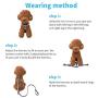 KLCW Dog Harness and Leash Set Back-Clip Dog Harness No Pulling No Choking Step-in Dog Harness, for Small and Medium Size Dogs, Good for Daily Walking and Training