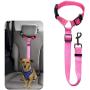 MOUISITON Dog Seat Belt Dog Car Seatbelts Adjustable Pet Seat Belt for Vehicle Nylon Pet Safety Seat Belts Heavy Duty & Elastic & Durable Car Seat Belt for Dogs, Cats and Pets