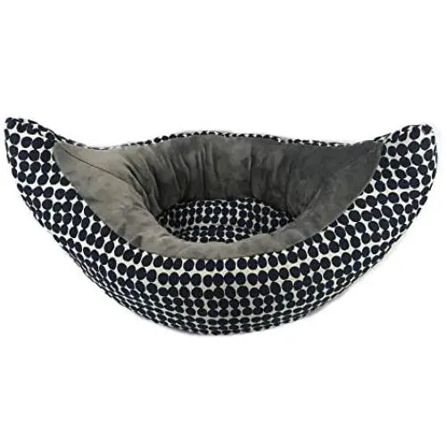 Luxury Cat Bed, Small Dog Bed, Unique Shape, Grey, High Sides for Added Security and Comfort, Plush, Comfortable, and Stylish, Machine Washable, Anti-Slip Bottom, Removable Pillow Luxury Cat Bed, Small Dog Bed, Unique Shape, Grey, High Sides for Added Security and Comfort, Plush, Comfortable, and Stylish, Machine Washable, Anti-Slip Bottom, Removable Pillow