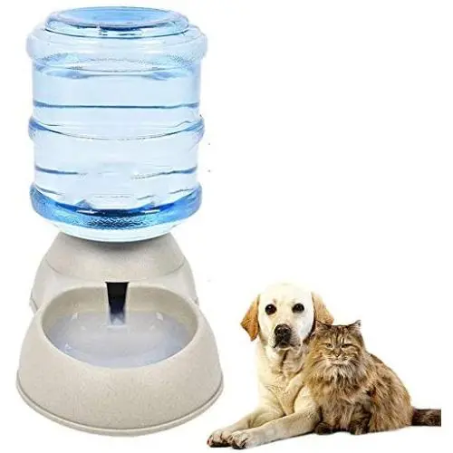 PIVBY Pet Water Dispenser Station Automatic Gravity Dog Water Bowl Cat Drinking Fountain Bottle Bowl Dish Stand 1 Gal(3.8L) PIVBY Pet Water Dispenser Station Automatic Gravity Dog Water Bowl Cat Drinking Fountain Bottle Bowl Dish Stand 1 Gal(3.8L)