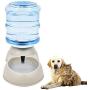 PIVBY Pet Water Dispenser Station Automatic Gravity Dog Water Bowl Cat Drinking Fountain Bottle Bowl Dish Stand 1 Gal(3.8L)
