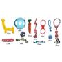 Flowersea998 Dog Rope Toys,Durable Cotton Pets Puppy Chew Dog Rope Toy Assortment for S M L Breeds Playing Playtime Teeth Cleaning Training Tug-of-War Balls Dog Bones Birthday Set of 11