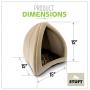 Stuft Purr Tent Moccasin Cat Bed