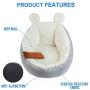 Washable Cute Cat Bed House - Warm Pet Sofa Kitten Bed Indoor Cat Bed Machine Washable Pet Bed Soft Cat Cuddle Bed for Cats Kittens Rabbit Bed Anti-Slip Bottom, Super Soft Durable Fabric