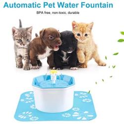 BOBEastal Cat Water Fountain, Silent Flower Cat Fountain Healthy Hygienic Fresh Water Fountain for Cats,Dogs,Birds and Little Animals