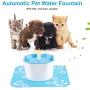 BOBEastal Cat Water Fountain, Silent Flower Cat Fountain Healthy Hygienic Fresh Water Fountain for Cats,Dogs,Birds and Little Animals