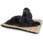 DayDayFun Geometric Patterned Pet Pad Oriental Sun Inside a Flower Arabic Culture Inspired Motifs Leaves and Petals Pet Mats for Litter Boxes Multicolor