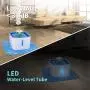 Cat Water Fountain with LED Water Level Window, 84oz/2.5L Automatic Pet Fountain, Ultra Silent Healthy and Hygienic, 3 Modes Drinking Fountain, with 1 Carbon Filter and 1 Large Silicone Mat Cat Water Fountain with LED Water Level Window, 84oz/2.5L Automatic Pet Fountain, Ultra Silent Healthy and Hygienic, 3 Modes Drinking Fountain, with 1 Carbon Filter and 1 Large Silicone Mat