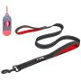 Bolux 5ft Dog Leash, Heavy Duty Rope Leash with 2 Padded Handle – Pet Training Lead with 3M Reflective Double Handle for Traffic Control Safety, Perfect for Large Medium or Small Dog