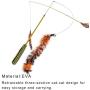 Pet Wand Toy, Teaser Toy, Soft Non-Toxic Cat Chaser Toy, Safe Attractive Durable for Cat Retractable Home
