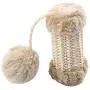 ocijf179 Cat Toy Pet Cat Kitten Sisal Post Pompom Sound Scratcher Interactive Play Scratching Toy - Linen Color ocijf179 Cat Toy Pet Cat Kitten Sisal Post Pompom Sound Scratcher Interactive Play Scratching Toy - Linen Color