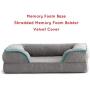 Brindle Waterproof Designer Memory Foam Pet Bed-Removable Machine Washable Cover-4 Inch Orthopedic Pet Bed-Joint Relief