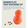 Planet Dog Orbee-Tuff Diamond Plate Ball - Nearly Indestructible Chew Dog Toy