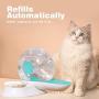 OldPAPA Automatic Cat Feeder, Snail Shape Pet Water Dispenser and Food Bowl Set - 2 in 1 Gravity Waterer Dispenser Double Pet Feeder for Dogs and Cats