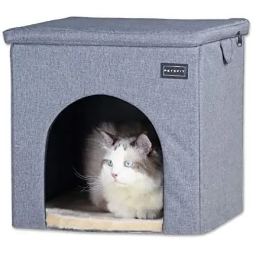 Petsfit Dog House Chair for Indoor Use, Collapsible Washable Pet House for Cat and Puppy Petsfit Dog House Chair for Indoor Use, Collapsible Washable Pet House for Cat and Puppy