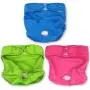 SunGrow Thick Washable Dog Diapers, Fits 9-15 Inches Waist, Red, Green and Blue Color, Reusable, Soft Fabric Dry Easily, Elastic Waist, Easy to Use Touch Fastener, 3 Pieces SunGrow Thick Washable Dog Diapers, Fits 9-15 Inches Waist, Red, Green and Blue Color, Reusable, Soft Fabric Dry Easily, Elastic Waist, Easy to Use Touch Fastener, 3 Pieces
