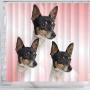 Paws With Attitude Toy Fox Terrier Print Shower Curtain