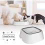 Dog Water Bowl Spill Proof Pet Splash-Free Water Bowl Cat Water Feeder Bowls Pet Bowl for Puppy Dogs,Pets - Keep Water Fresh,1L