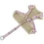 Forestpaw Adjustable Pet Mesh Vest Harness with Leash for Puppy Small Medium Dog and Cat Pink/Blue,S/M,Poodle,Chihuahua,Jack Russell,Pug