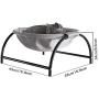 JUNSPOW Cat Bed Dog Bed Pet Hammock Bed Free-Standing Cat Sleeping Cat Bed Cat Supplies Pet Supplies Whole Wash Stable Structure Detachable Excellent Breathability Easy Assembly Indoors Outdoors