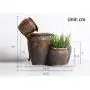 THMY Cat Water Fountains, Pet Drinking Fountain, Automatic Circulation Water Dispenser Ceramic Pet Water Fountain for Cat Dog - Dark Brown THMY Cat Water Fountains, Pet Drinking Fountain, Automatic Circulation Water Dispenser Ceramic Pet Water Fountain for Cat Dog - Dark Brown