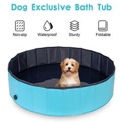 Scurrty Foldable Dog Pet Bath Pool Portable Dogs Cats Swimming Bathing Tub Bathtub Wash Tub Water Pond Pool Pet Pool