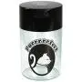 Pawvacs Set of 3 ( 6, 12, 24 Ounce ) Vacuum Sealed Pet Food Storage Containers; Black Cap & Clear Body/Black Cat Pawvacs Set of 3 ( 6, 12, 24 Ounce ) Vacuum Sealed Pet Food Storage Containers; Black Cap & Clear Body/Black Cat