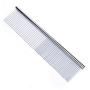 FFTONG Pet Steel Comb with Rounded Ends Stainless Steel Teeth,metal Cat Dog Comb for Removing Tangles and Knots,Poodle Grooming Deshedding Tool, 7 1/2-inch L