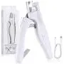 G.C Dog Nail Clippers and Trimmers with LED Light Free Nail File to Avoid Over-Cutting Rechargeable Pet Nail Trimmers Professional Grooming Tools