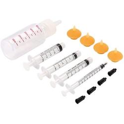 Xuanda Mini Pet Feeding Bottle and Syringes with Nipples for Small Cat Dog Animals (Model 5)