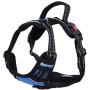 PINA No Pull Dog Harness, [Upgraded Version] No Choke Front Lead Dog Reflective Harness, Adjustable Soft Padded Pet Vest with Easy Control Handle for Small to Large Dogs