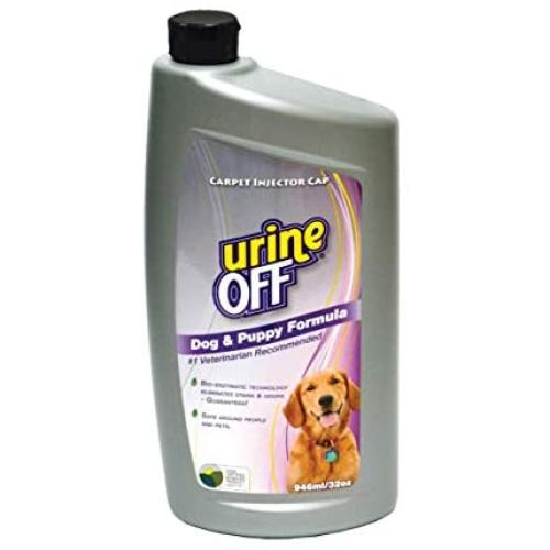 Urine Off Odor and Stain Remover for Dog and Puppy, 32-Ounce Injector Cap