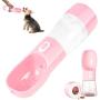iiDesign Dog Water Bottle for Walking, Portable Dog Water Bottles with Drinking and Feeding Function, Dog Travel Water Bottle, Pet Water Bottle for Outdoor Hiking Walking Travel
