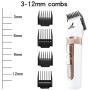 BABYLTRL Dog Grooming Clippers, Professional Heavy Duty Rechargeable Cordless Dog Grooming Kit, 3-Speed Low Noise Dog Hair Clippers, High Power Pet Grooming Tool for Small Medium Large Dogs Cats Pets