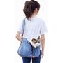 LAPOND Small Dog Cat Sling Carrier, Hands Free Pet Puppy Outdoor Travel Bag