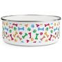 Personalized Dog Bowls for Food or Water (Small - 20oz | Medium - 30oz | Large - 40oz) - Add Your Pets Name - Custom Stainless Steel Enamel Dog Bowl with Lid & Anti-Slip Backing