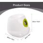 JKQ Mini Size Pet Automatic Ball Launcher Dog Interactive Fetch Toy Dog Tennis Ball Throwing Machine Automatic Pet Tennis Ball Thrower 3pcs Balls (5cm)