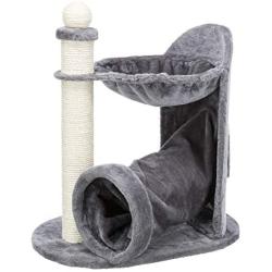 Royal Pet Club Baza Gandia Gray Scratching Post with Hammock, Tunnel, 44550