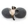 Kivikis Cat Bed, House, Cave, Nap Cocoon, Igloo, 100% Handmade from Sheep Wool Size: Large, L for 6-8 kg (12-16 pounds) cat. (Dark Gray) Kivikis Cat Bed, House, Cave, Nap Cocoon, Igloo, 100% Handmade from Sheep Wool Size: Large, L for 6-8 kg (12-16 pounds) cat. (Dark Gray)